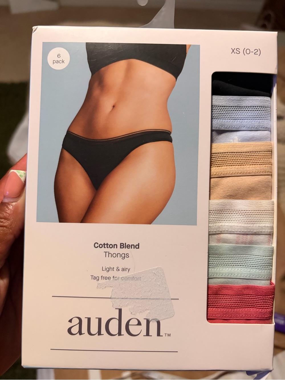 Target Cotton Blend Thongs - White, Black, Beige, Light Blue, Mint, Rose
